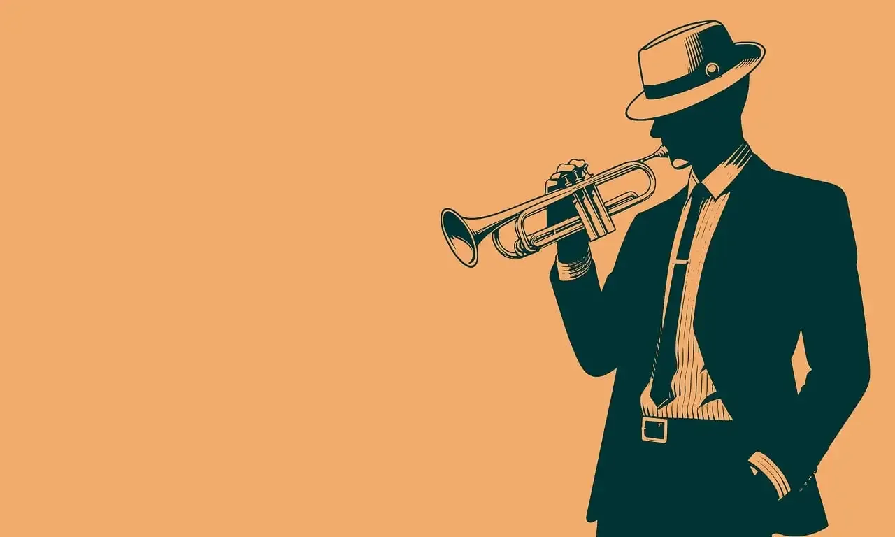 a man playing trumpet